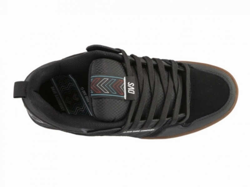 Chaussure Skate DVS COMANCHE 2.0 Dave B Noir Grise Homme | YQLQ-49104051